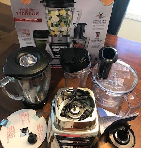 Oster 3-in-1 Blender and Food Processor System with 1200-Watt Motor