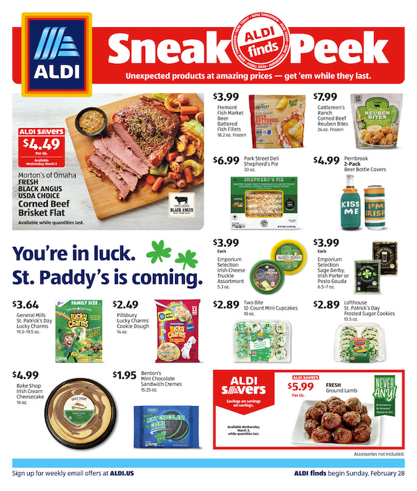 Aldi Finds Sneak Peek for February 28