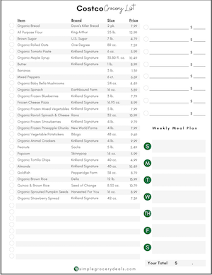 Costco Price Comparisons