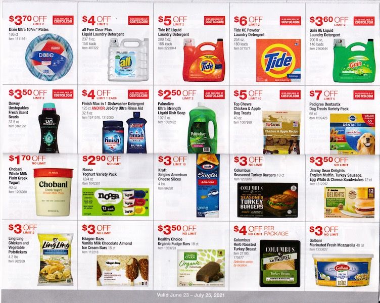 Costco ad with yogurt and more