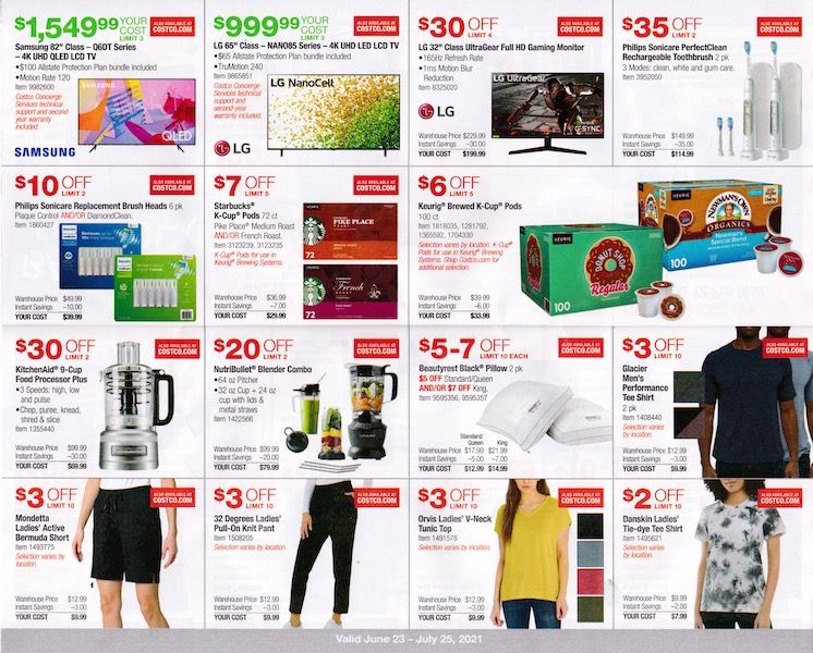Costco Ad with TVs