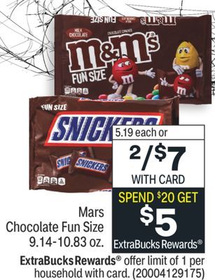 Image of candy on sale at CVS, 2/$7