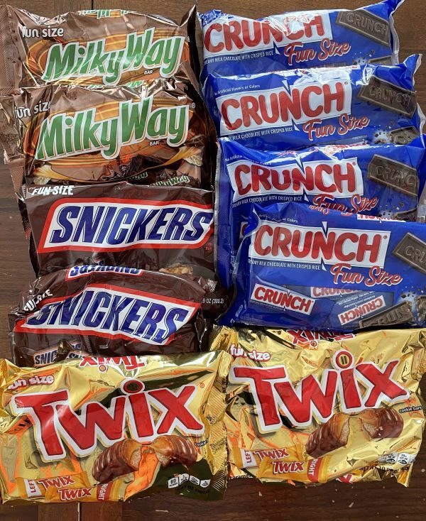 10 bags of Halloween Candy