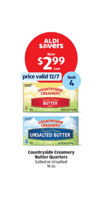 $2.99 for butter at Aldi