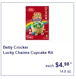 Lucky Charms Cupcake Kit at Aldi