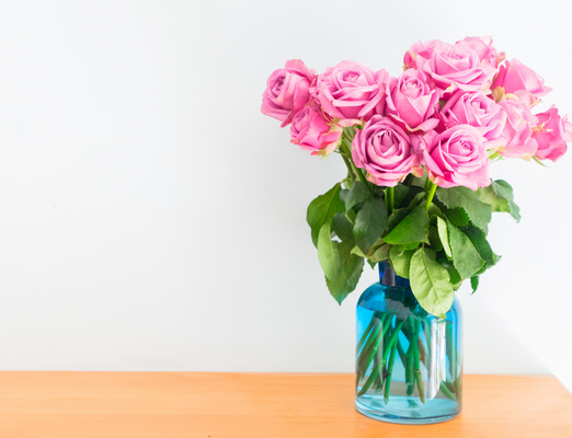 Flowers in a vase.