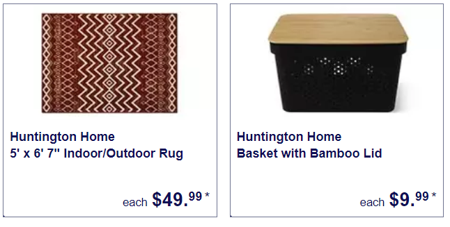 Indoor/Outdoor Rugs and Basket with Bamboo Lid