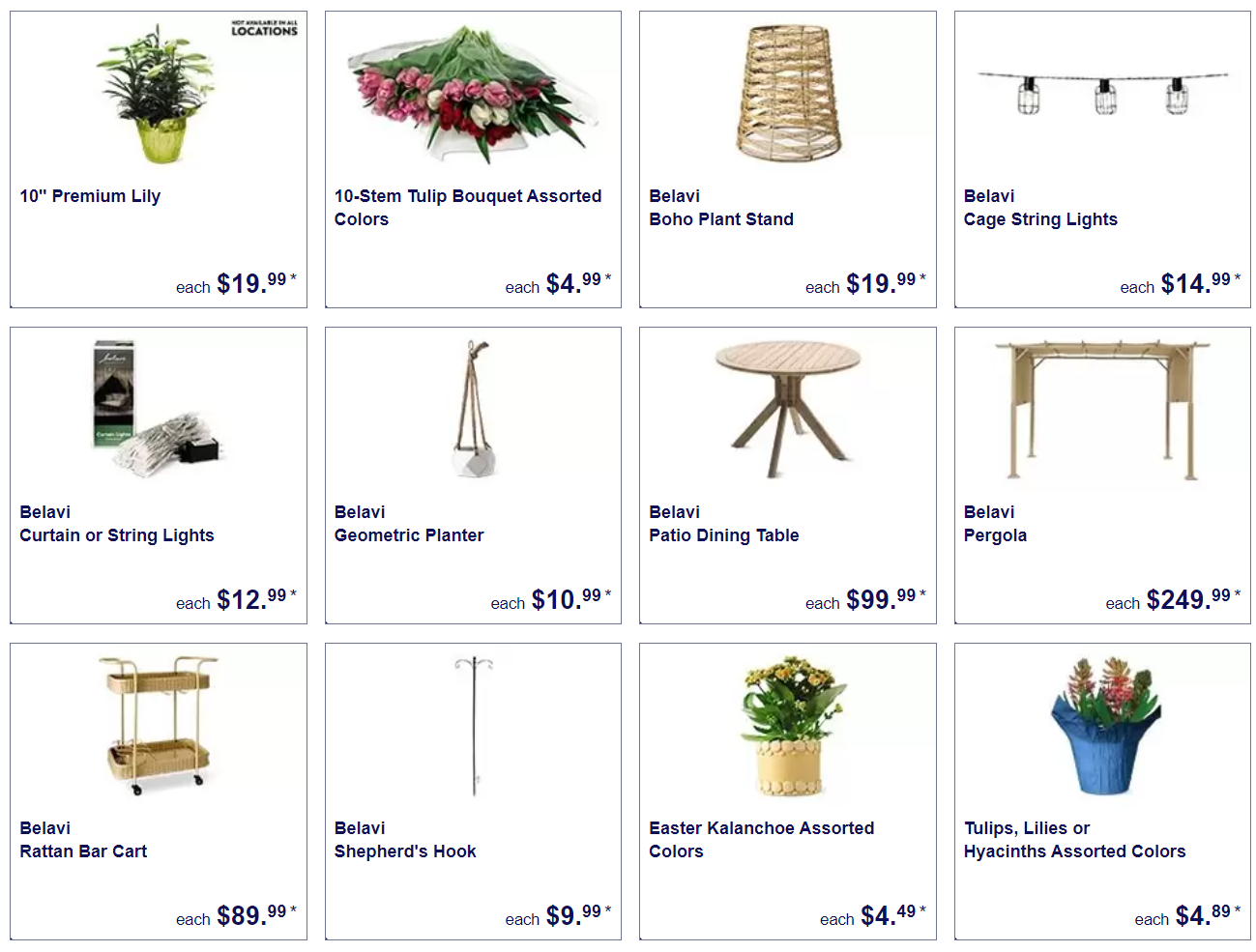 Garden & Patio items