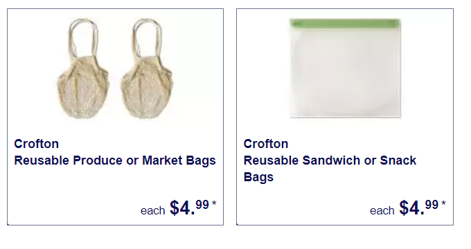 Reusable produce, market, sandwich, or snack bags