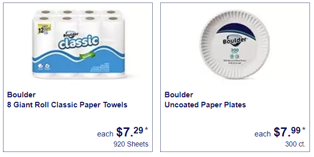 classic toilet paper or paper plates