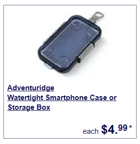 watertight smartphone case or storage box