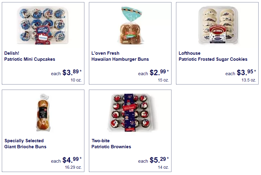 patriotic themed baked goods