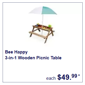 Kid's picnic table