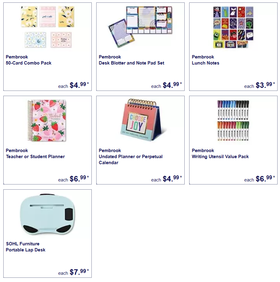 More school and office supplies